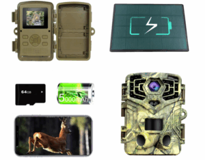 YWYLL 48MP WiFi Solar Trail Camera 