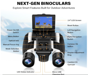Yatashi 12×32 Binoculars with Camera