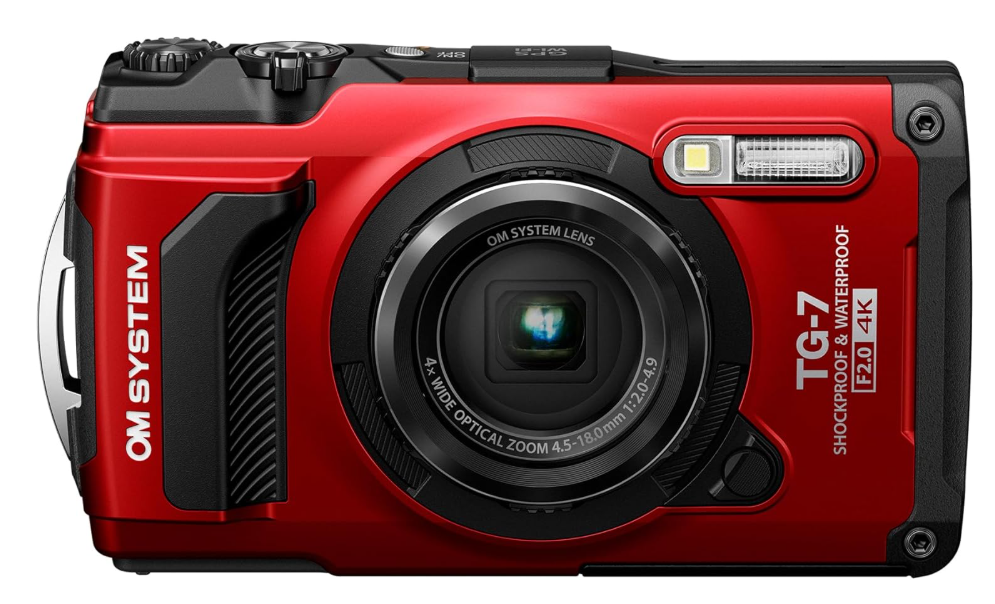 OM System OLYMPUS Tough TG-7 Red Underwater Camera
