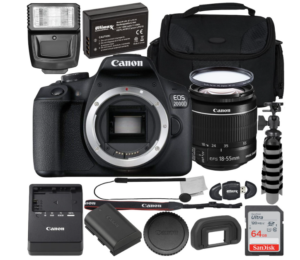 Canon EOS 2000D (Rebel T7) DSLR Camera
