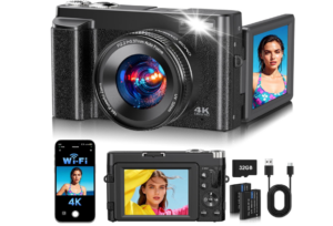 Tesfot 2026 Upgraded 4K Digital Camera